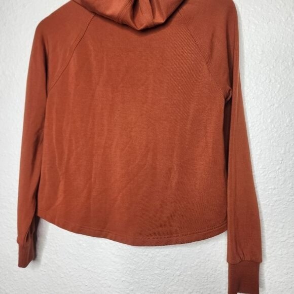 Athleta Boardwalk High Hip Hoodie in Canyon Orange Women's Size XXS - Picture 2 of 6